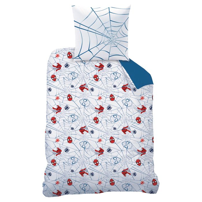 Set di biancheria da letto per bambini, cotone, federa quadrata fantasia Spider-Man | La Redoute