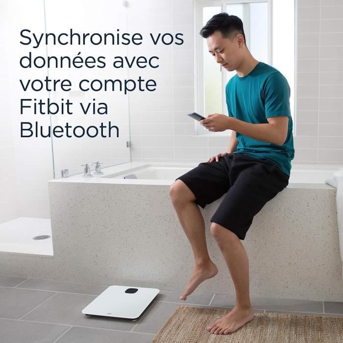Balance connectée FitBit Aria Air - Jusqu'à 8 utilisateurs - Blanc -  Cdiscount Electroménager