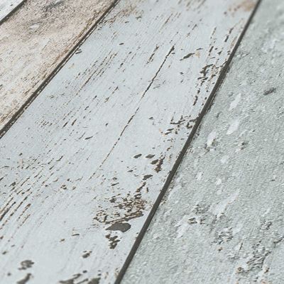 Papier Peint Imitation Bois Tadessi – Gris, Non-tissé, 5,33m², Aspect Campagne