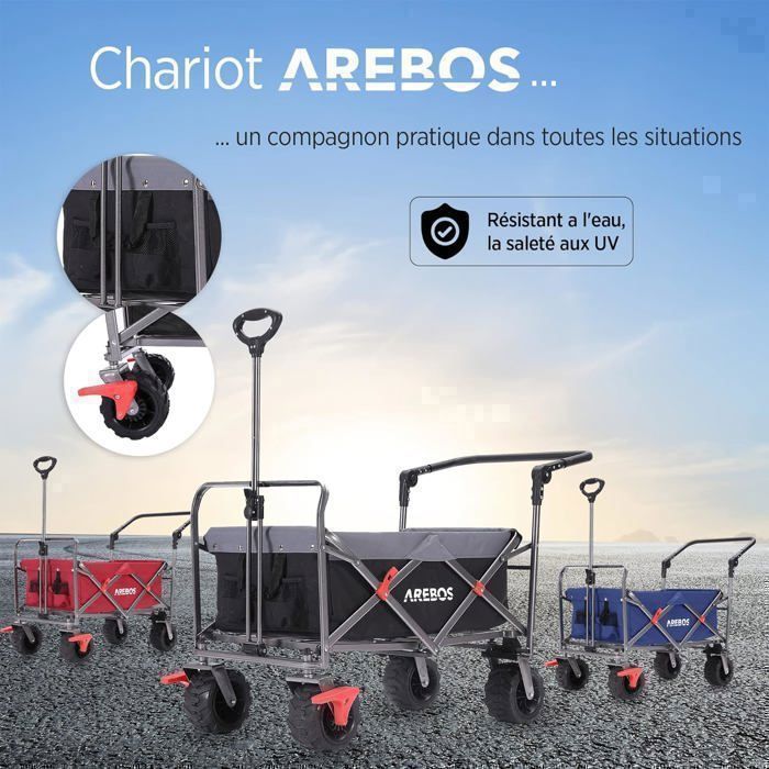 Barre Télescopique De Rechange Pour Chariot De Transport – Poignée Rétractable 54-79 Cm – Accessoire Camping & Chariot Pliant