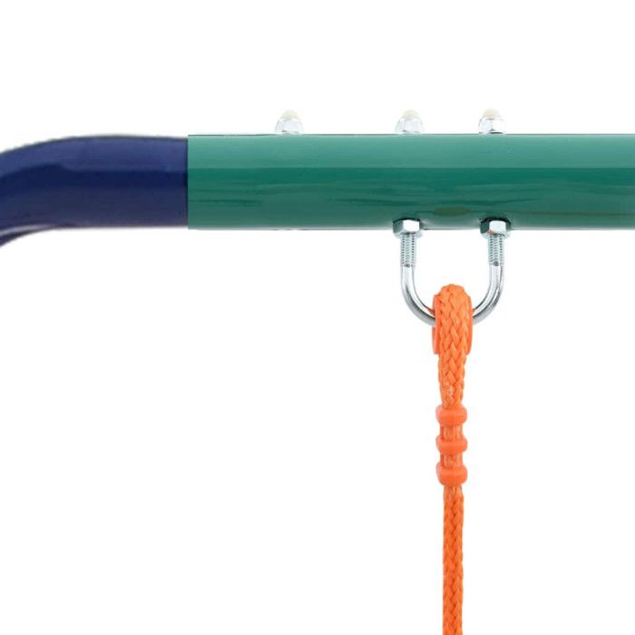 vidaXL Balançoire Simple Orange Aire de Jeux Portique Balancelle pour Enfant 91361 vidaXL Balançoire Simple Orange Aire de Jeux Portique Balancelle pour Enfant 91361