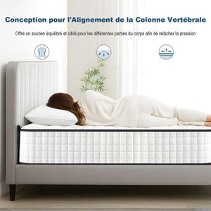 Vidaxl matelas de lit à ressorts ensachés fermeté moyenne vert foncé