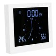 VGEBY horloge de salle de bain TS-WP10 Horloge de douche Minuterie innovante Thermomètre étanche Hygromètre Fourniture de salle-0