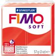Pâte Polymère FIMO - Marque FIMO - Modèle Soft - Couleur Rouge Indien - 56g-0