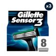 3x8 Lames de rasoir Gillette Sensor3-0