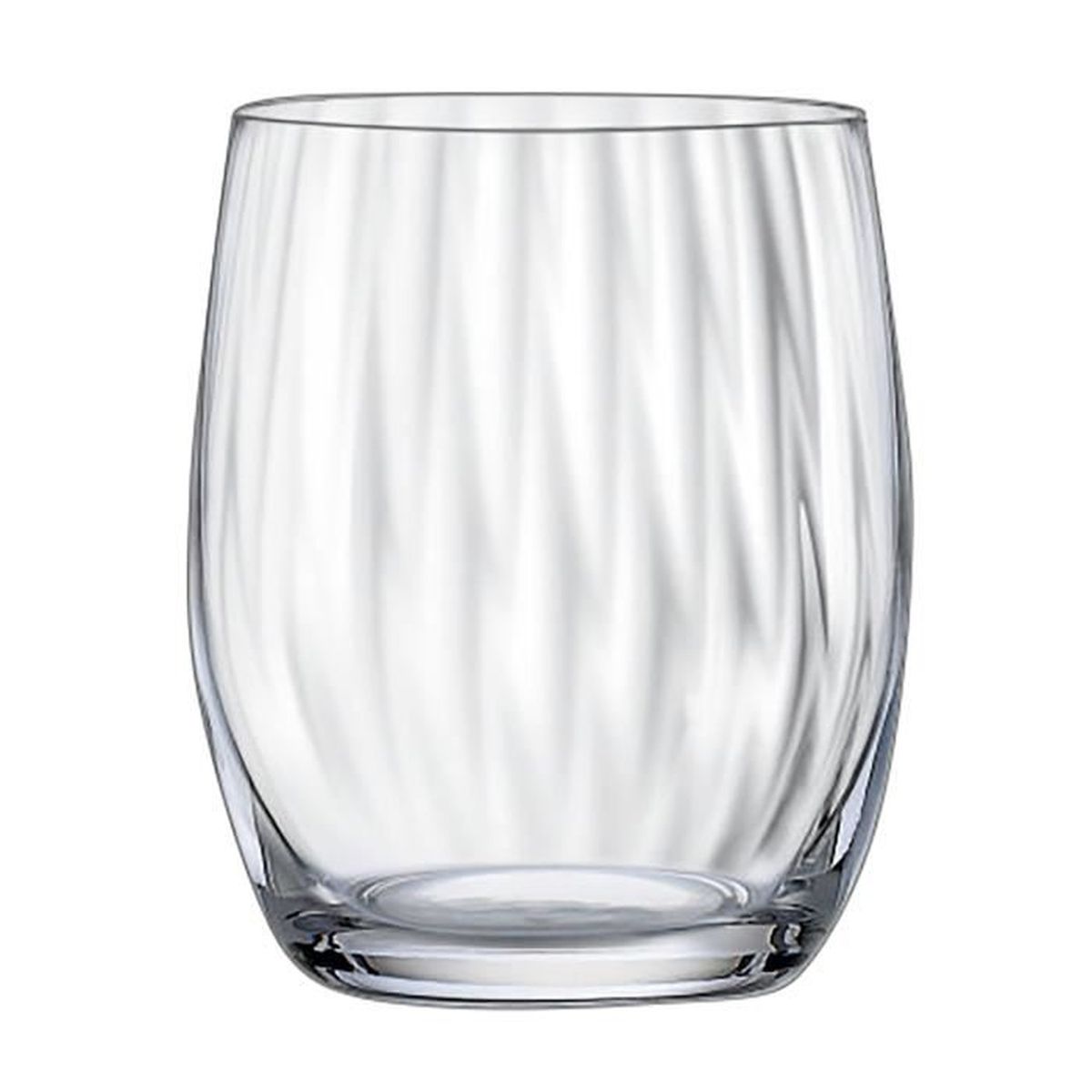 Waterfall Lot de 6 verres à eau en cristallin transparent - Transparent ...