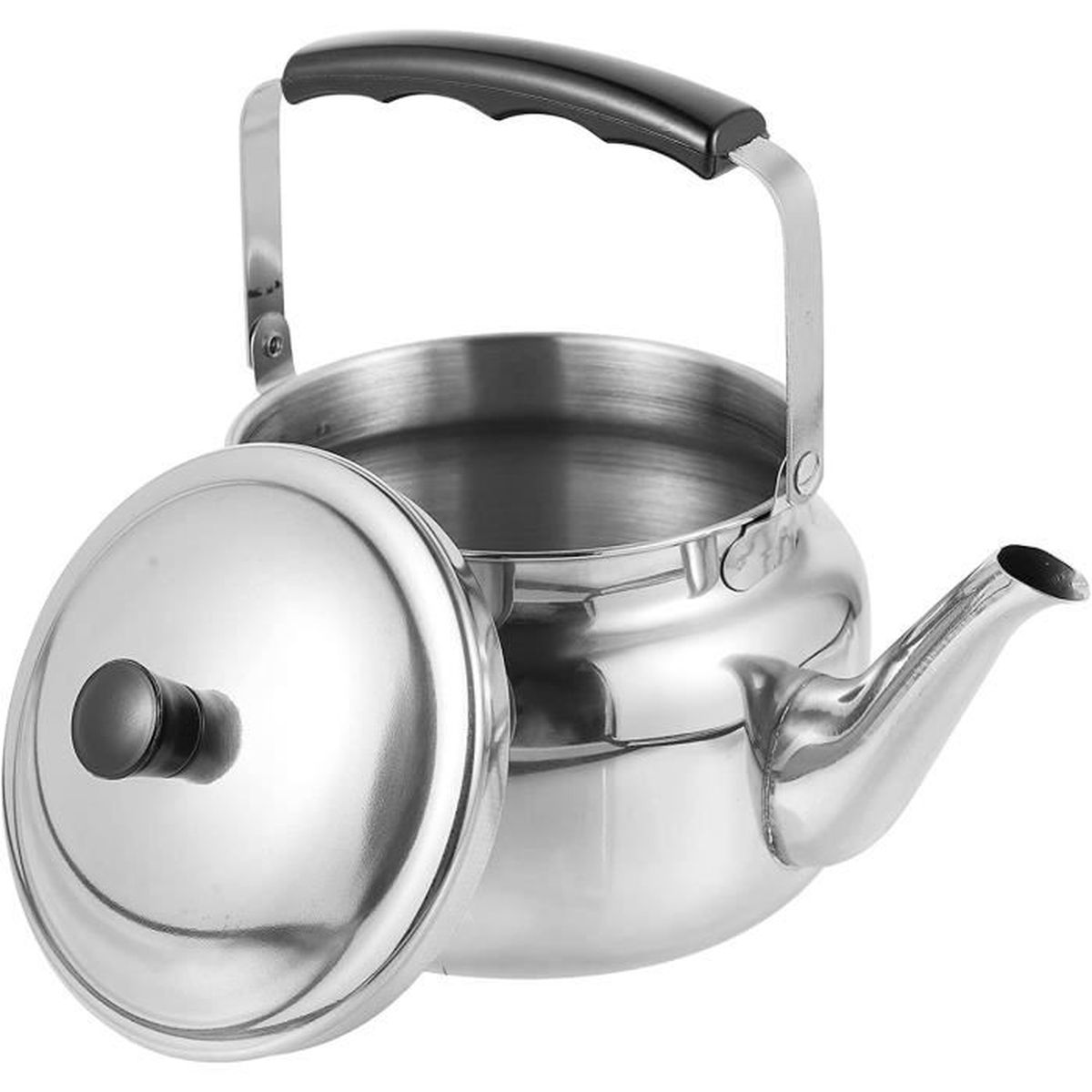 Bouilloire En Aluminium 1L Classique Coréenne - Pour Cuisinière à Gaz Ou Charbon, Poignée Anti-brûlure