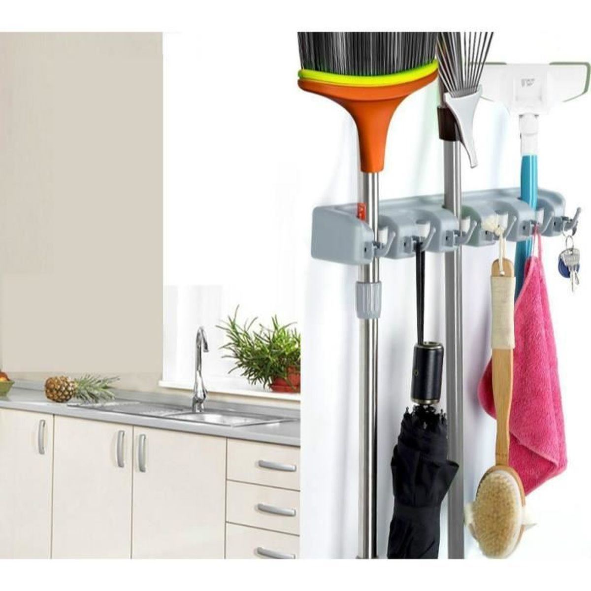 Rangement Et Organisation Rateliers Multi Usages Kendalfloral Com Noir 3 H Porte Balai Mural Avec 5 Emplacements Et 6 Crochets Multi Taches Pour Cuisine Garage Buanderie Rangement Et Organisation Rateliers Multi Usages Kendalfloral Com Noir 3 H Porte Balai Mural Avec 5 Emplacements Et 6 Crochets Multi Taches Pour Cuisine Garage Buanderie