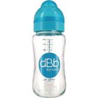 dBb Remond Biberon Large Ouverture Verre Turquoise Translucide 0-4mois 240ml