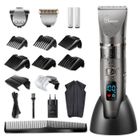 HATTEKER Tondeuse Cheveux Professionnelle Sans Fil Tondeuse Barbe HommesTondeuse Corps Tondeuse de Précision Imperméable 3en1