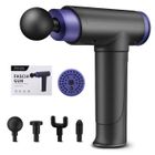 YIBNRW Pistolet de massage à écran LED à 99 niveaux, 8 sacs de massage + espace de rangement - Soulage les douleurs musculaires