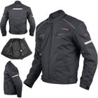 APRO Blouson Moto Textile Protections CE Impermeable Sport étanche Noir 3X