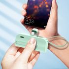 ODETRIK Mini Batterie Externe 5000mAh, Chargeur Portable Type-C, Power Bank avec Câble en Couleur Vert Clair, pour Android Smartphones