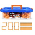 Recharge De 200 Fléchettes X-Shot - Technologie Air Pocket, Compatible Avec De Nombreux Blasters, Sac Refermable