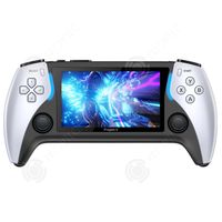 INN Machine de jeu à double joystick 32G 5000 jeux rétro intégrés grand écran IPS haute définition de 4,3 pouces 2500mAh console de