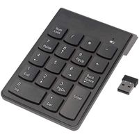 mini clavier numérique sans fil pavé 18 touches USB 2 4GHz pièce ordinateur portable Compatible Windows, Mac et Linux