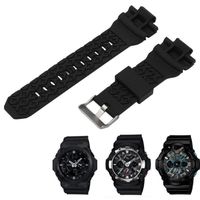 Bracelets de montre, bracelet de montre en cuir, noir doux G SHOCK GA200 pour G SHOCK GA150
