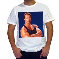 Homme Tee-Shirt Arnold Schwarzenegger T-Shirt Vintage