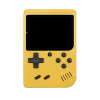 PIMPIMSKY Console de jeu portable rétro nostalgique mini arcade huit bits 400-en-1, écran rétroéclairé de 2.4 ''(jaune)