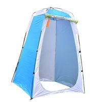 Tente de Douche Pop Up Toilette Cabinet de Changement Camping - Bleu