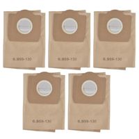Lot de 5 sacs à poussière pour aspirateur Karcher 6.959‑130.0 WD3200 WD3300 WD3500