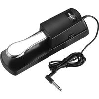 Pédale De Sustain Pour Clavier/Piano Numérique – Avec Interrupteur De Polarité Et Câble MIDI Vers USB – Plug & Play – Compatible Instruments Électroniques