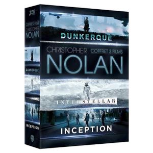 DVD SÉRIE Coffret 3 DVD Nolan : Inception, Interstellar & Du