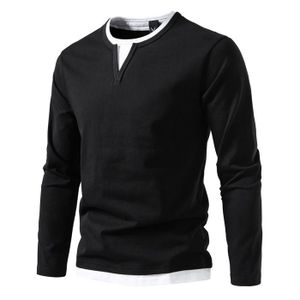 Maillot Homme Noir Col V 2XL – Polyester, Style Casual Vintage Années 2000