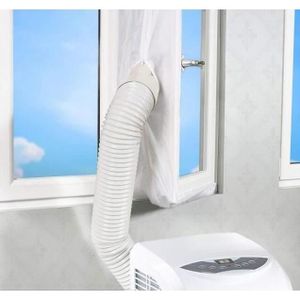 JannyshopAirlock Tissu pour Plaque de Joint de fenêtre pour unité de climatisation Mobile Universelle Joint de fenêtre pour climatiseur Portable 