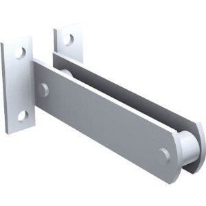 Ferrure de porte /à d/éplacement droit 75 kg 50x40-6 m/ètres Mantion Flot Rail tubulaire galva