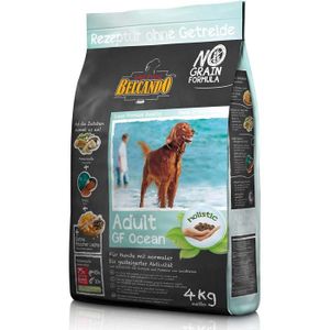 CROQUETTES Nourriture pour chiens BELCANDO adulte océan poisson KG. 4 aliments secs pour chiens sans céréales 36216