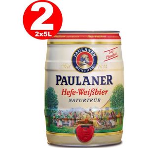 BIERE 2 x fut de Paulaner Hefe-Weissbier Naturtrüb 5,5% 