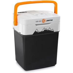 GLACIÈRE ÉLECTRIQUE Peme Ice-on Réfrigérateur portable Mini-frigo pour les voitures et le camping 27 litres - en couleur Adventure Orange