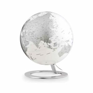GLOBE TERRESTRE Globe terrestre lumineux Iglobe Ø 25 cm - Noir et blanc - ATMOSPHÈRE - Mixte - Adulte - Métal - Intérieur
