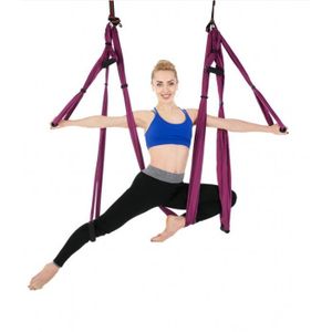 Umisu Sangle de Yoga Aérienne Hamac de Yoga Balançoire de Yoga Bande Extensible Anti-Gravité pour Exercices dInversion Flexibilité pour Amateurs de Yoga Pilate