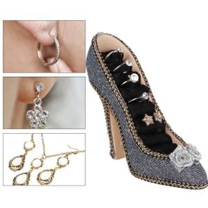 Présentoir à bijoux modèle robe chaussures à talons hauts porte-bijoux  princesse boucles d'oreilles collier bague organisateur pour fille cadeaux
