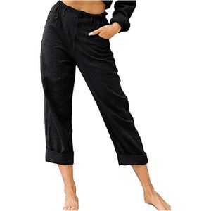 PANTALON  Pantalon Femme Coton Et Lin Décontractés Pantalon