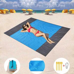 Camping Couverturede de Plage Résistant au Sable et Imperméable LHNK Tapis de Plage 274 cm x 243 cm Couverture de Pique-nique Portable Facile à Nettoyer et Utilisée pour Pique-nique Randonnée