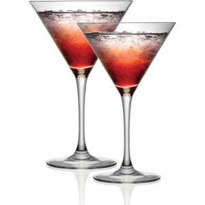 Verre à cocktail Cristal D'Arques – Lot de 2 verres à cocktail Martini 300 ml, résistants aux éclats, passent au lave-vaisselle, parfaits pour Es53