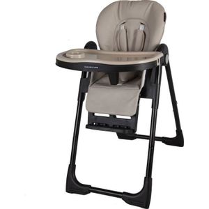 CHAISE HAUTE  Chaise pour enfant - X ADVENTURE - Nappa Taupe - Réglable - Conforme aux normes de sécurité européennes
