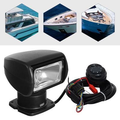 Projecteur Marin 100W 12V – Télécommande, Rotation 360° Horizontal, 72° Vertical, 2500LM, étanche