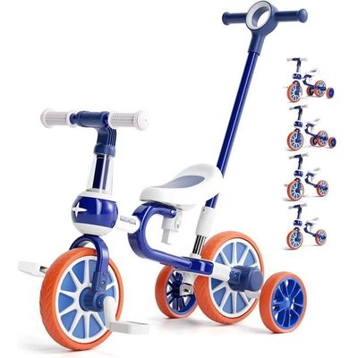 Tricycle pour enfants de 2, 3, 4 ans et plus, garçons et filles, tricycle  pour enfants de 2 à 4 ans, tricycle à 3 roues (couleur : bleu) : :  Jeux et Jouets