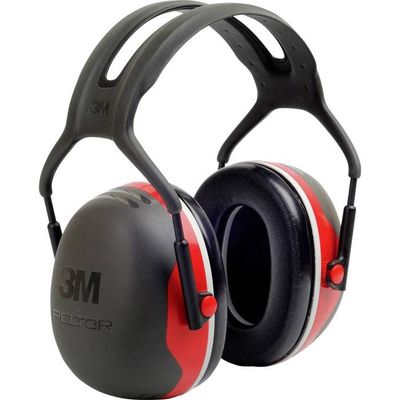 Casque Anti-bruit CXS Pour Enfants Et Adultes - Réduction 30dB - Confort Réglable - Rouge