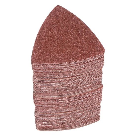 Papier De Verre Triangulaire Auto-agrippant - Lot, Grains 60/80/120/240, Diamètre 90 Mm, Pour Ponceuse