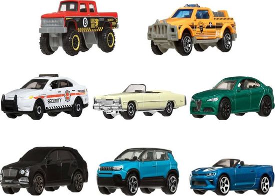 Coffret Hot Wheels 8 Voitures - Échelle 1/64 Avec 1 Modèle Exclusif - Collection Annuelle