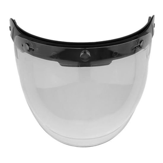 Visière Bubble Flip-Up Transparente Pour Custom Harley, Scrambler, Café Racer - Style Vintage
