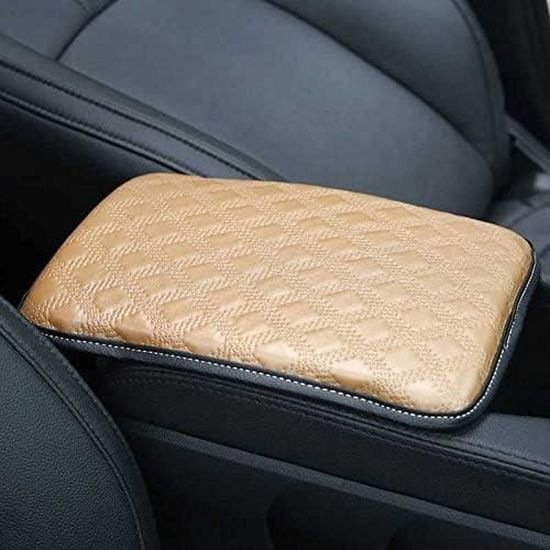 Accoudoir Central Voiture Universel - Avec Porte-Gobelet Et 2 USB, Noir, Cuir PU
