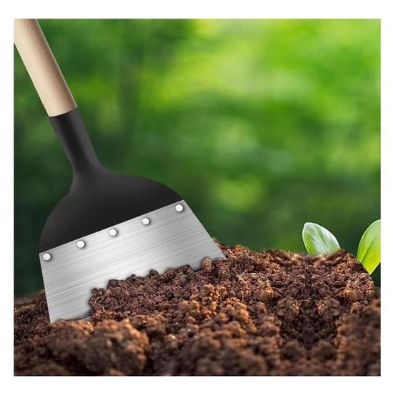 HONMOK 25cm Pelle De Jardin Multifonctionnelle Pelle Plate En Acier