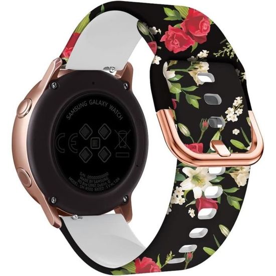 Bracelet De Rechange En Silicone Pour Garmin Vivoactive 4S - Largeur 18 Mm, Confortable Et Ajustable - 12