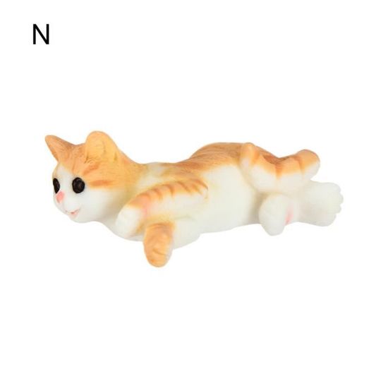 Figurine De Chat En Laiton Vintage - Sculpture Miniature Faite Main - Décoration De Bureau Ou D'intérieur - Style élégant Et Antique - 9